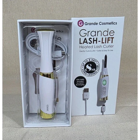 Grande Cosmetics LASH-LIFT Heated Lash Curler Long Lasting W/USB Cord NIB - Picture 4 of 6